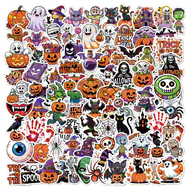 Halloween Sticker Factory - Waterproof Holiday Party Decal
