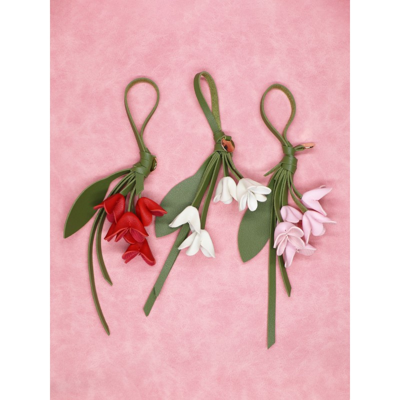 Leather Rose Factory - Handmade Eternal Flower Keychain