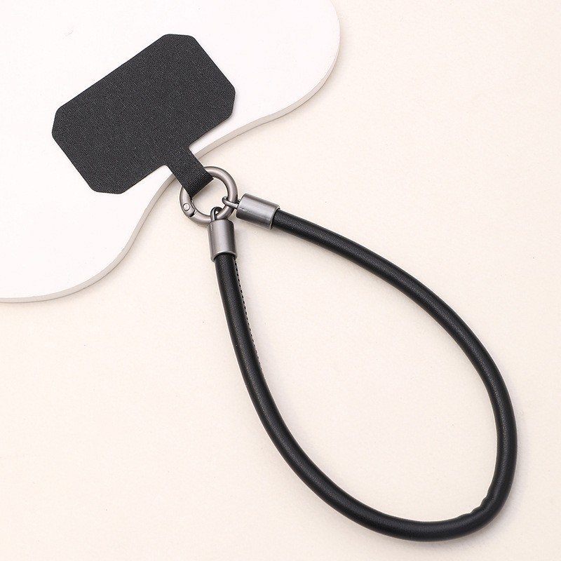 Phone Lanyard Manufacturer - Leather Strap with Metal Buckle