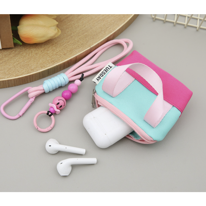 Keychain Bag Manufacturer - Portable Pendant Earphone Storage
