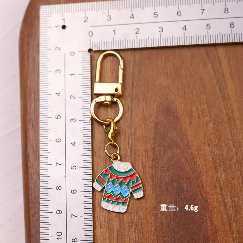 Christmas Keychain Factory - Metal Santa Snowman Pendant