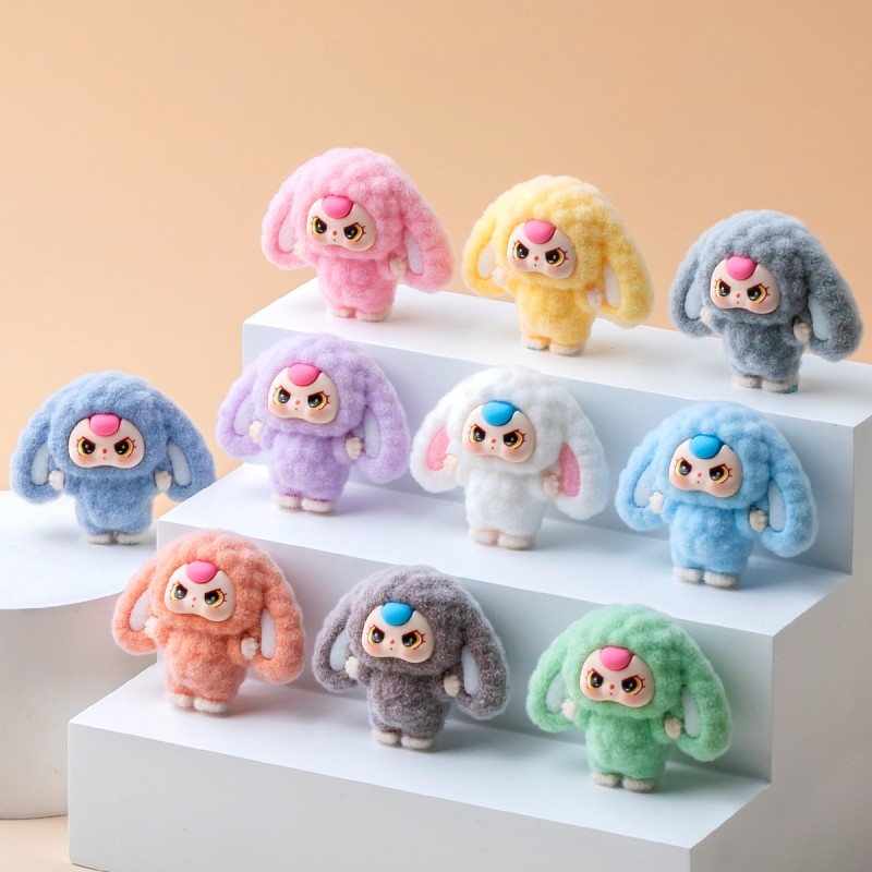 Rabbit Doll Manufacturer - Flocked 3D Bunny Toy Ornament