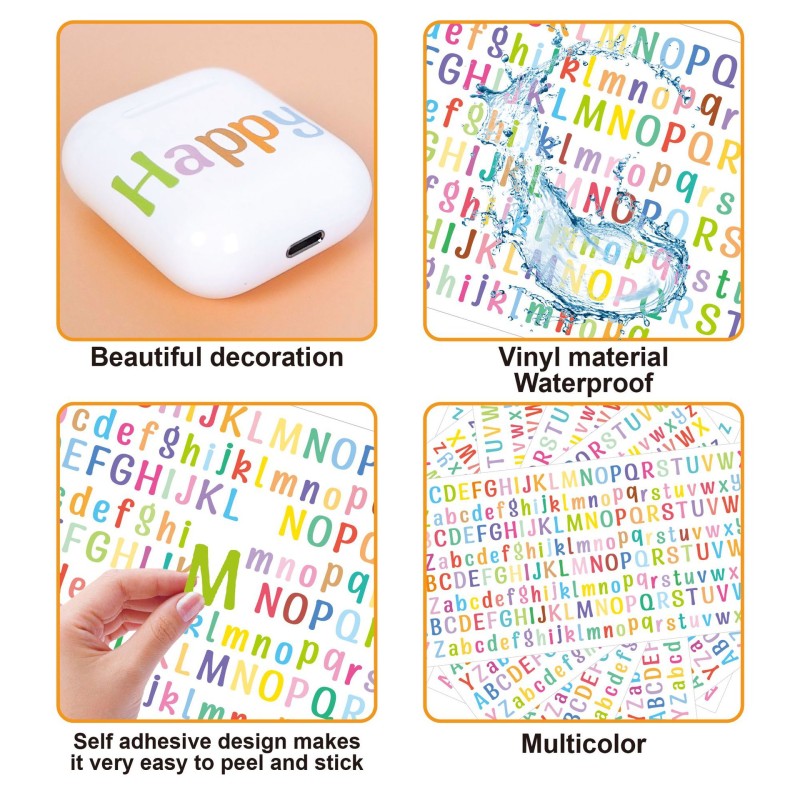 Alphabet Sticker Factory - Colorful Number Vinyl Labels