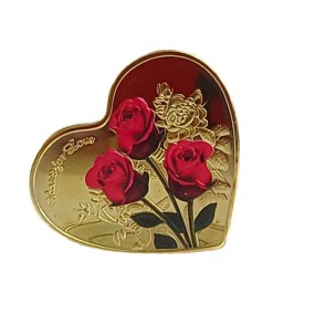 Heart Coin Factory - Rose Medal Multilingual Love Coin