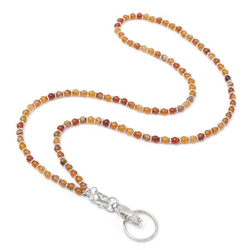 Beaded Lanyard Factory - Natural Stone Neck Strap