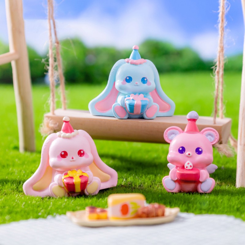 Rabbit Bear Figurines Manufacturer - OEM Custom Mini Bunny Crafts