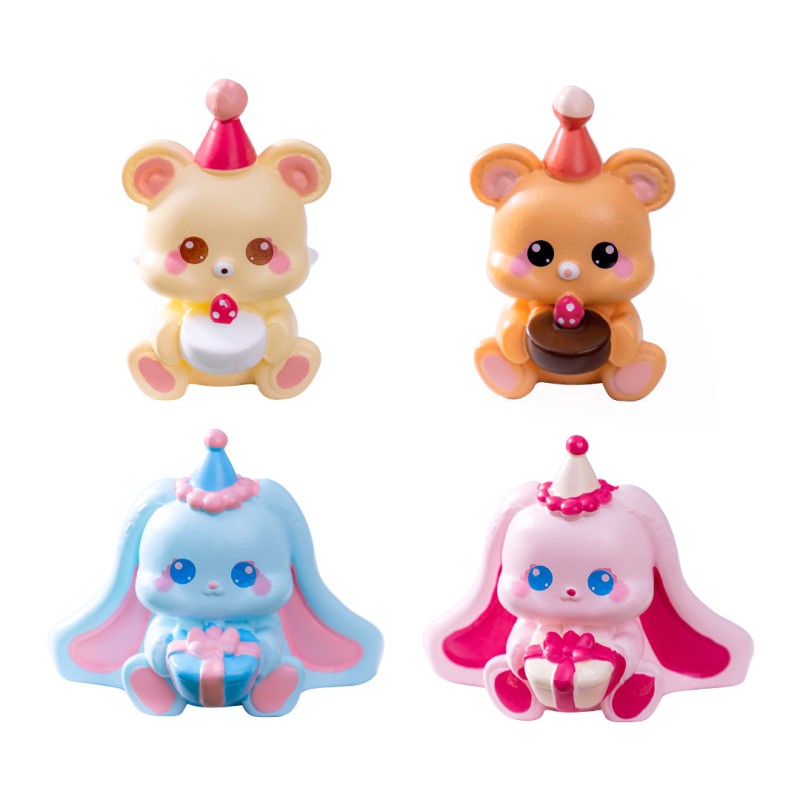 Rabbit Bear Figurines Manufacturer - OEM Custom Mini Bunny Crafts