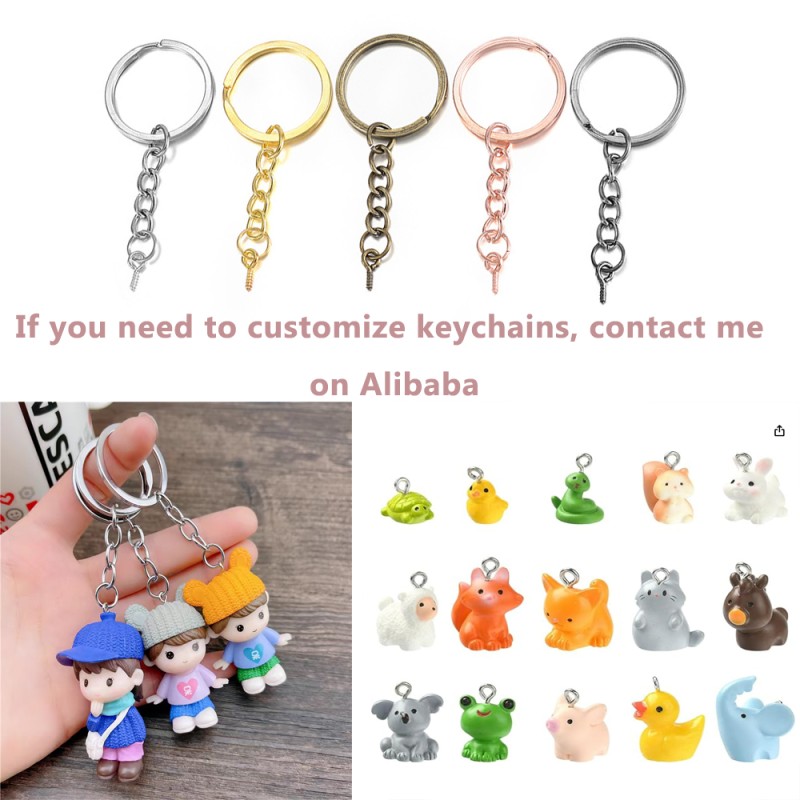 Axolotl Figurines Factory - OEM Custom Multi Color Keychain