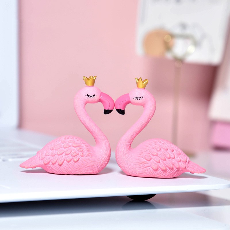Flamingo Figurines Factory - OEM Custom Crown Pink Design