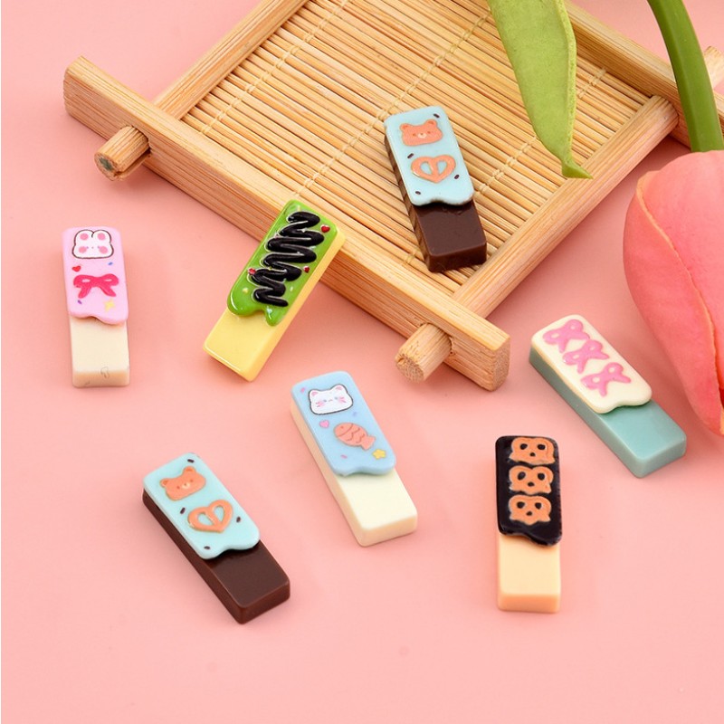 Resin Food Model Manufacturer - OEM Custom Chocolate Biscuit Cabochon