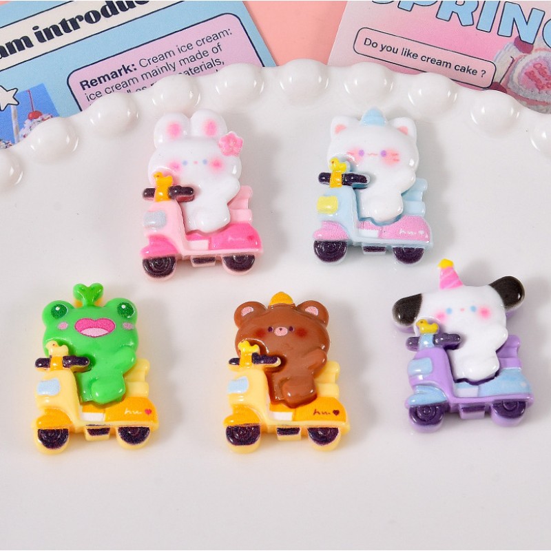 Resin Charms Supplier - OEM Custom Cycle Animal Slime Accessories