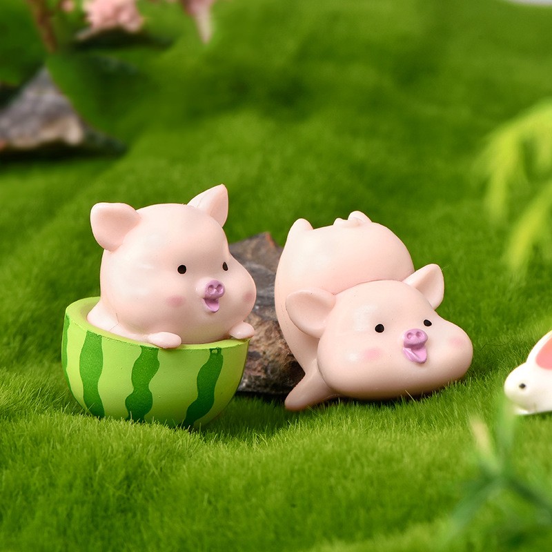 Pig Figurines Supplier - OEM Custom Cake Topper Miniatures