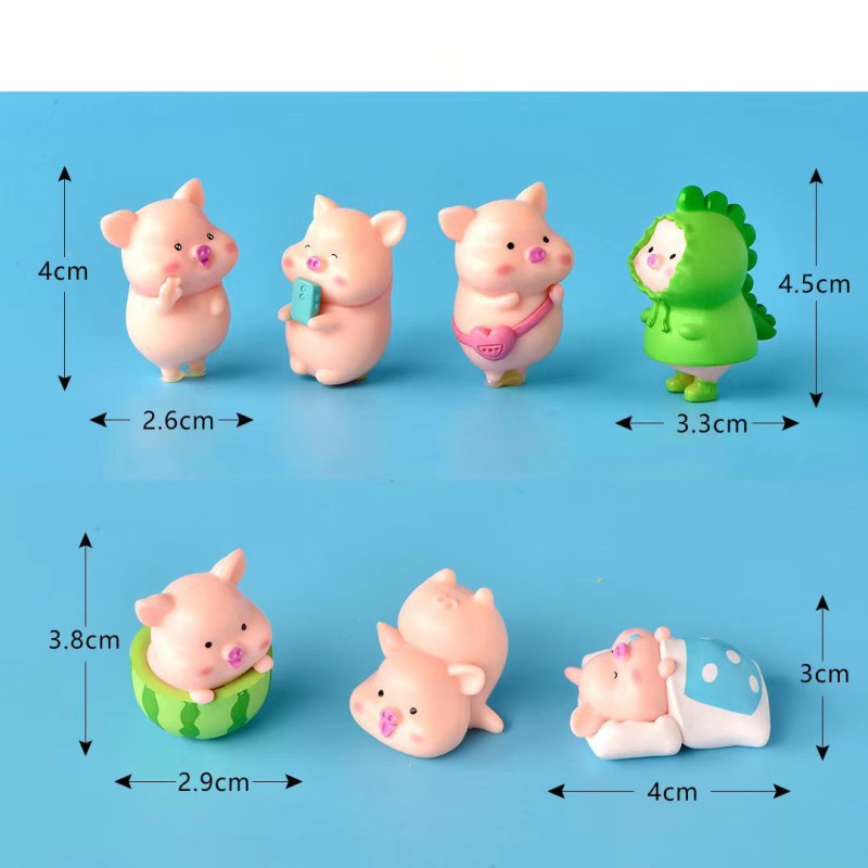 Pig Figurines Supplier - OEM Custom Cake Topper Miniatures