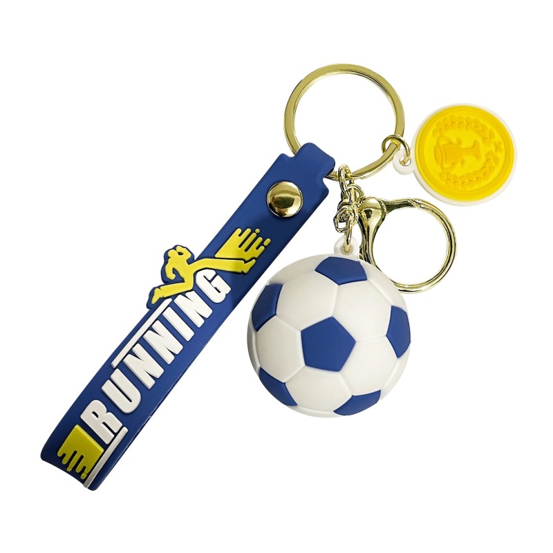 Football Pendant Supplier - OEM Custom 3D PVC Keychain