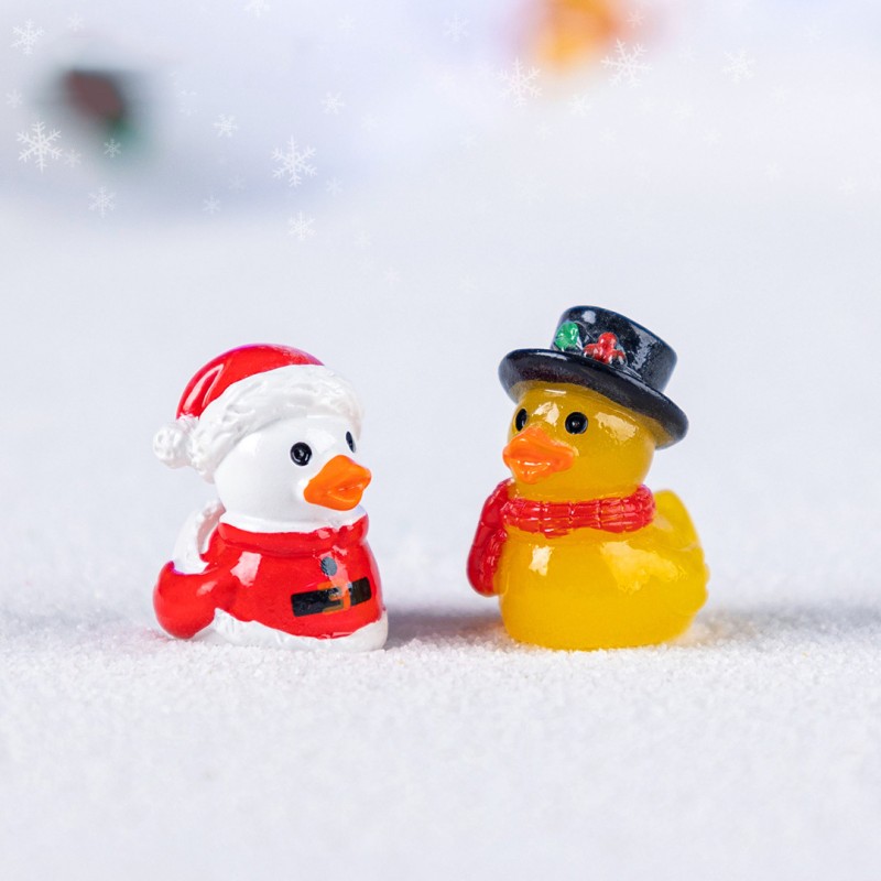 Resin Ducks Manufacturer - OEM Custom Christmas Miniature Ornaments