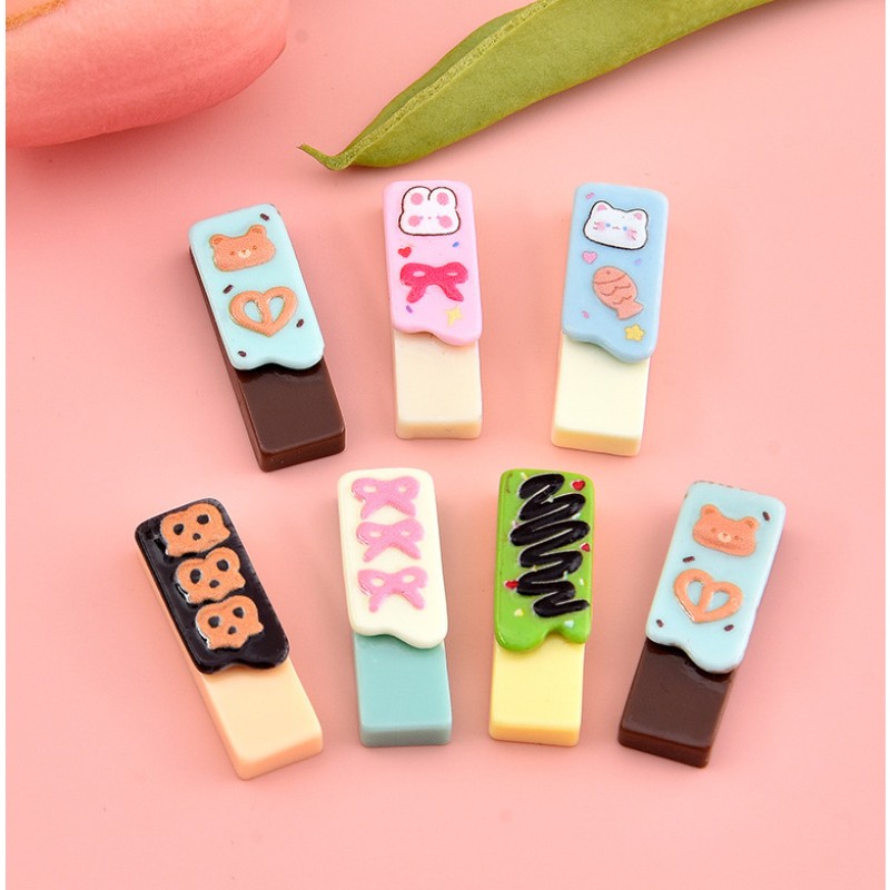 Resin Food Model Manufacturer - OEM Custom Chocolate Biscuit Cabochon