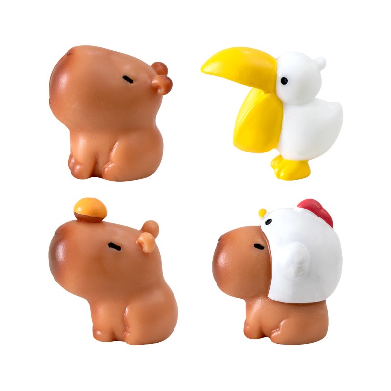 Capybara Figurines Supplier - OEM Custom Resin Animal Miniatures