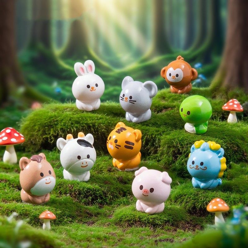 Zodiac Figurines Factory - OEM Custom 12 Animal Miniatures