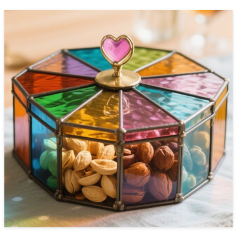 Jewelry Box Manufacturer - Antique Glass Trinket Box