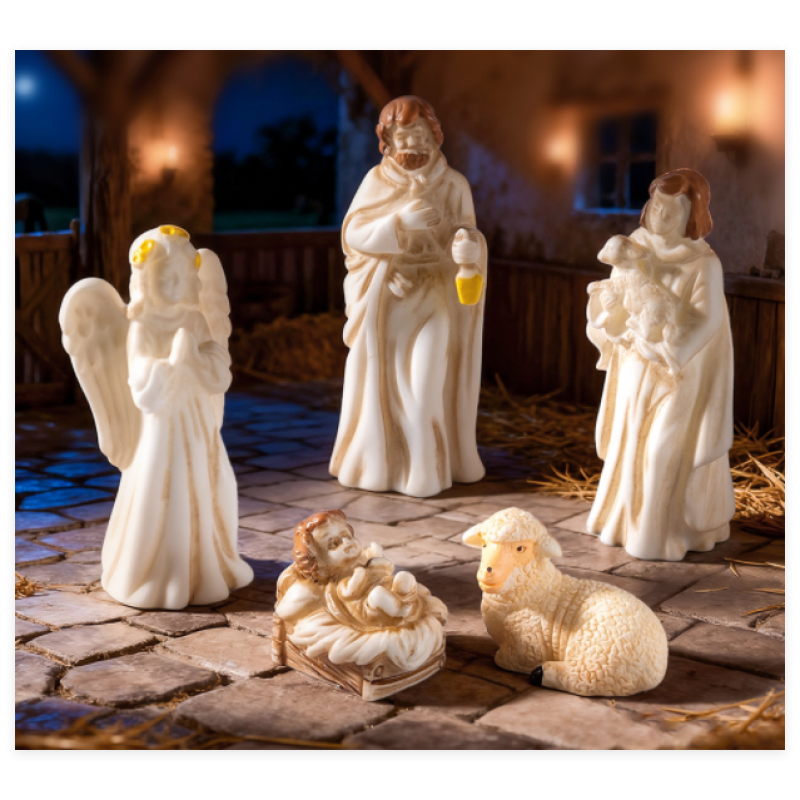 Christmas Ornament Factory - Resin Nativity Scene Figurine