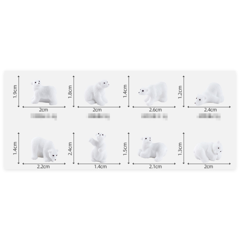 Resin Figurine Factory - 3D Polar Bear Garden Decoration