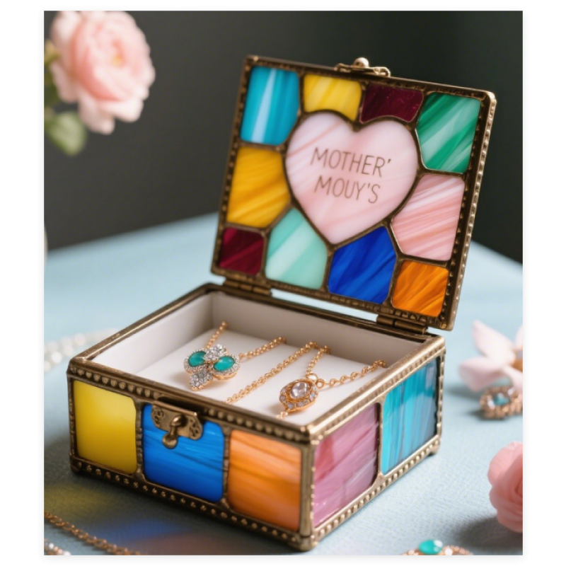 Jewelry Box Manufacturer - Antique Glass Trinket Box