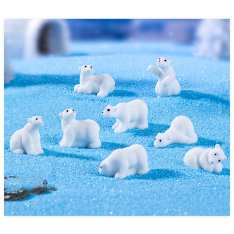 Resin Figurine Factory - 3D Polar Bear Garden Decoration
