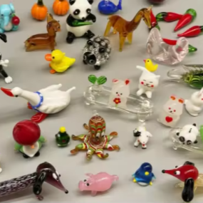 Wedding Decoration Factory - Murano Glass Santa Figurine