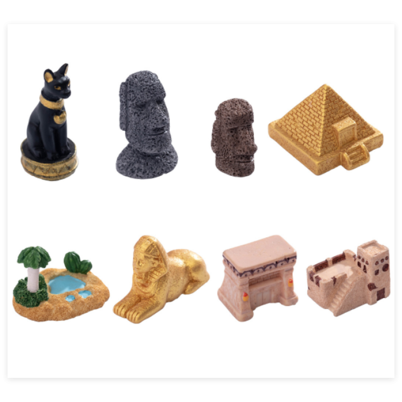 Resin Figurine Manufacturer - 3D Egyptian Pyramid Sphinx Model