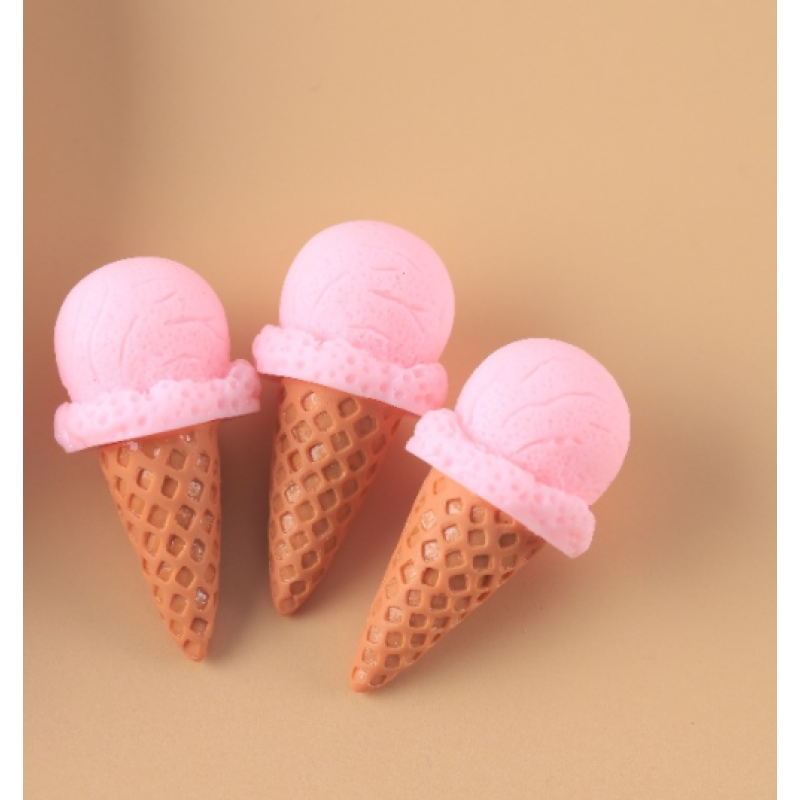 Resin Cabochon Factory - Hand-painted Ice Cream Cone DIY
