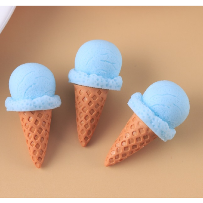 Resin Cabochon Factory - Hand-painted Ice Cream Cone DIY