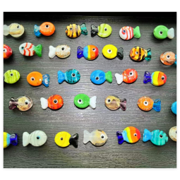 Glass Bead Factory - 8mm Cat Eye Murano Bead