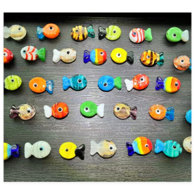 Glass Bead Factory - 8mm Cat Eye Murano Bead