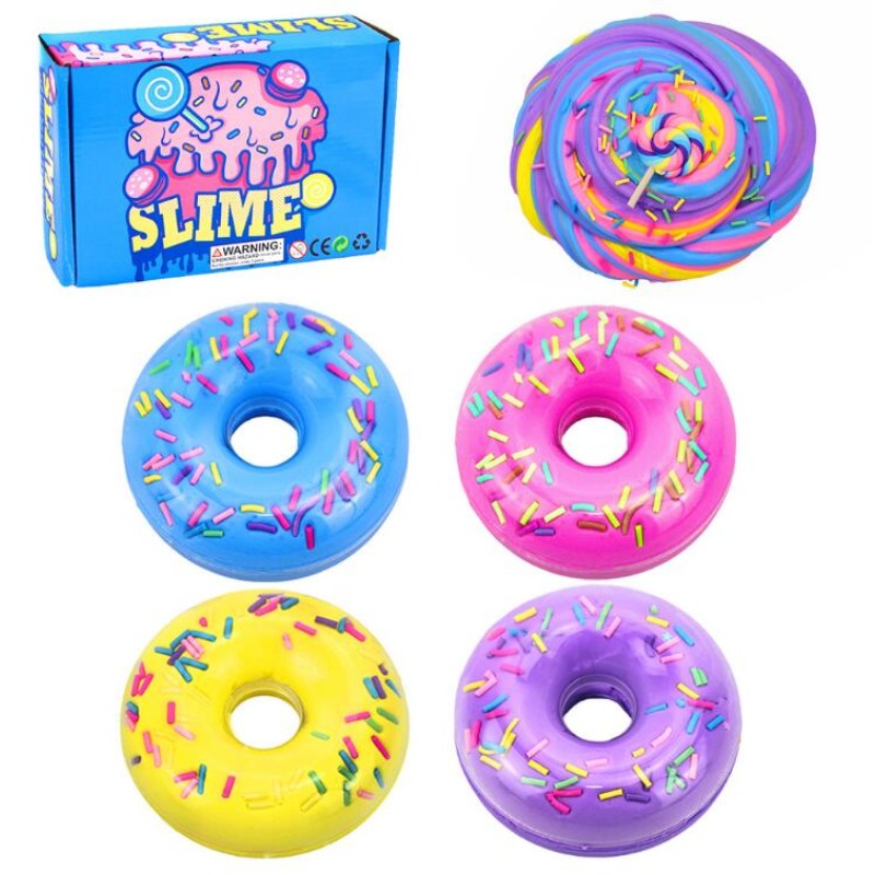 Slime Charms Manufacturer - 4pcs Donut Cotton Sprinkles