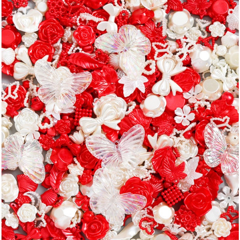 Resin Charms Manufacturer - Butterfly Baroque Flower Accessories
