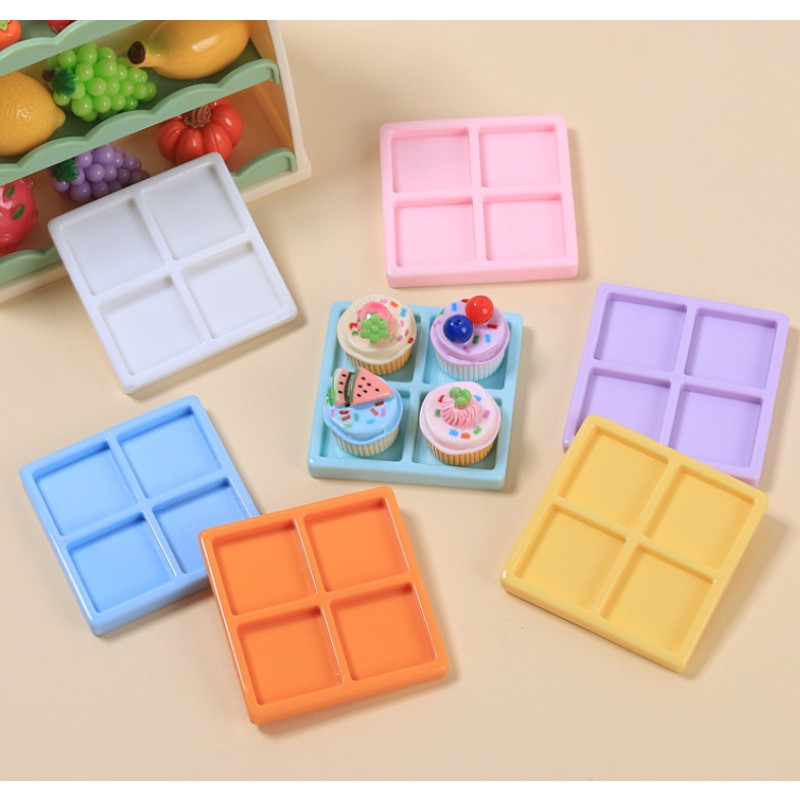 Food Craft Factory - Plate Fridge Magnets Cake Charms