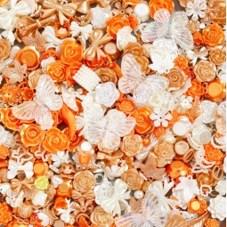 Resin Charms Manufacturer - Butterfly Baroque Flower Accessories