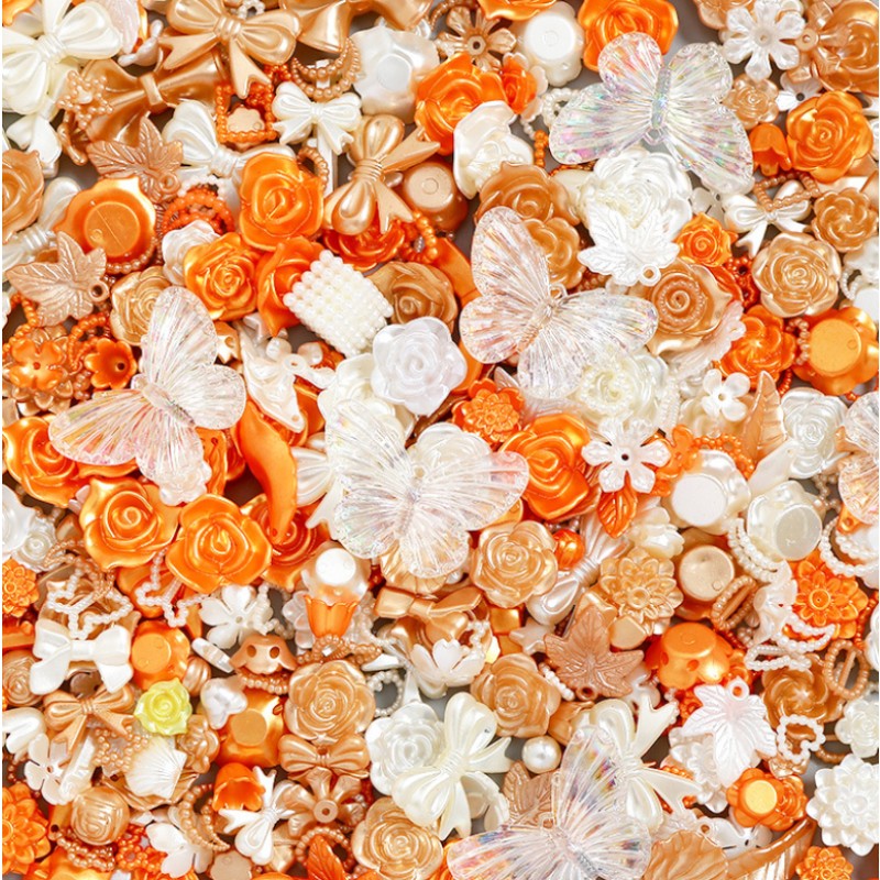Resin Charms Manufacturer - Butterfly Baroque Flower Accessories