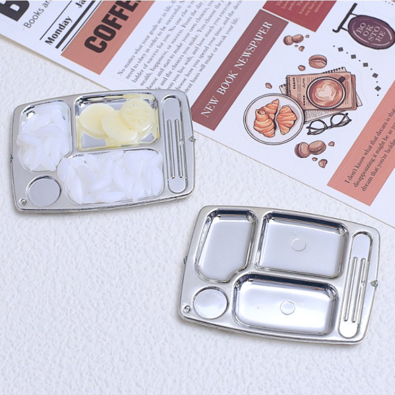 Resin Plate Manufacturer - Mini Food Tray Dollhouse Ornaments