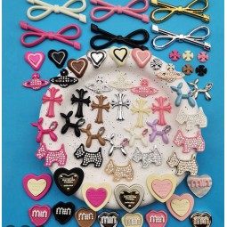 Rhinestone Charms Manufacturer - Diamond Dog Bowknot Keychain