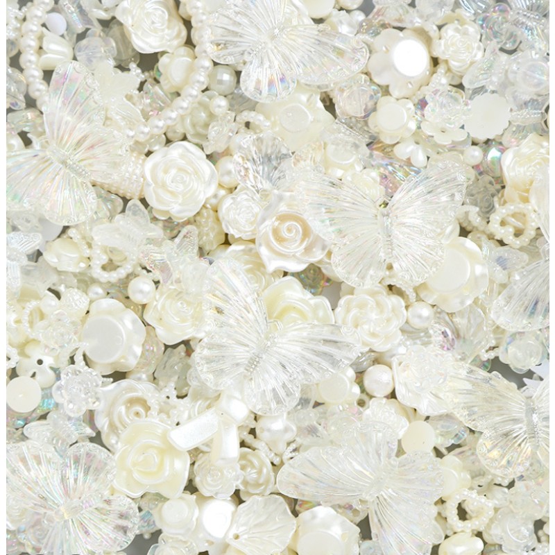 Resin Charms Manufacturer - Butterfly Baroque Flower Accessories