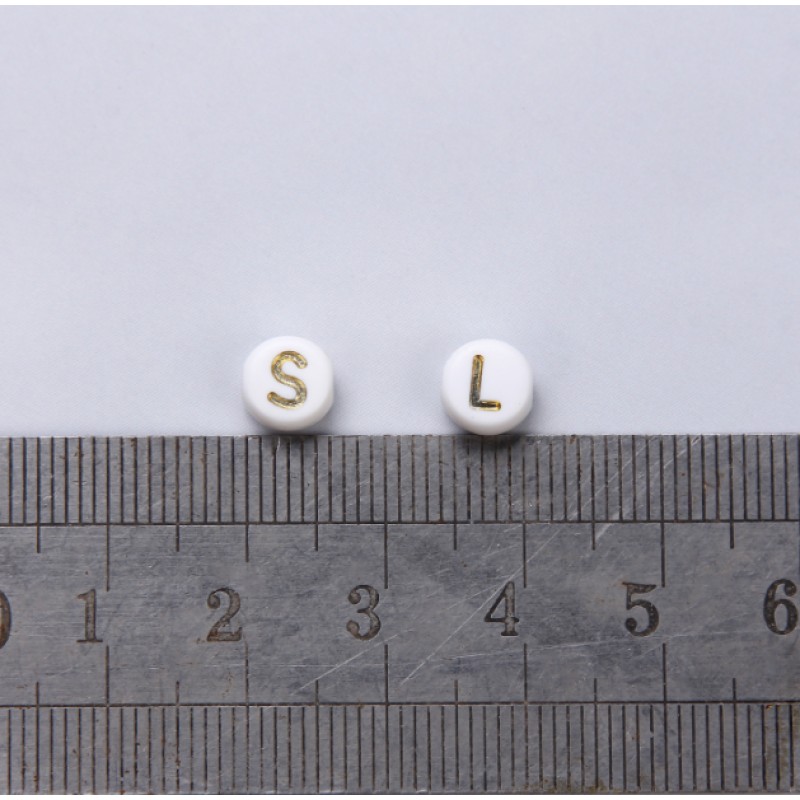 Plastic Beads Factory - 4x7mm A-Z Alphabet Jewelry Beads