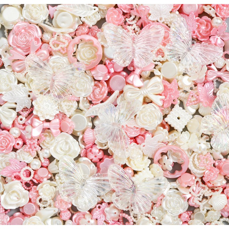 Resin Charms Manufacturer - Butterfly Baroque Flower Accessories