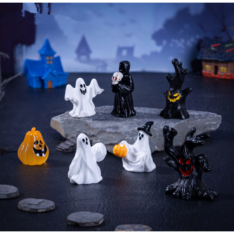 Halloween Figures Factory - Pumpkin Ghost Resin Crafts