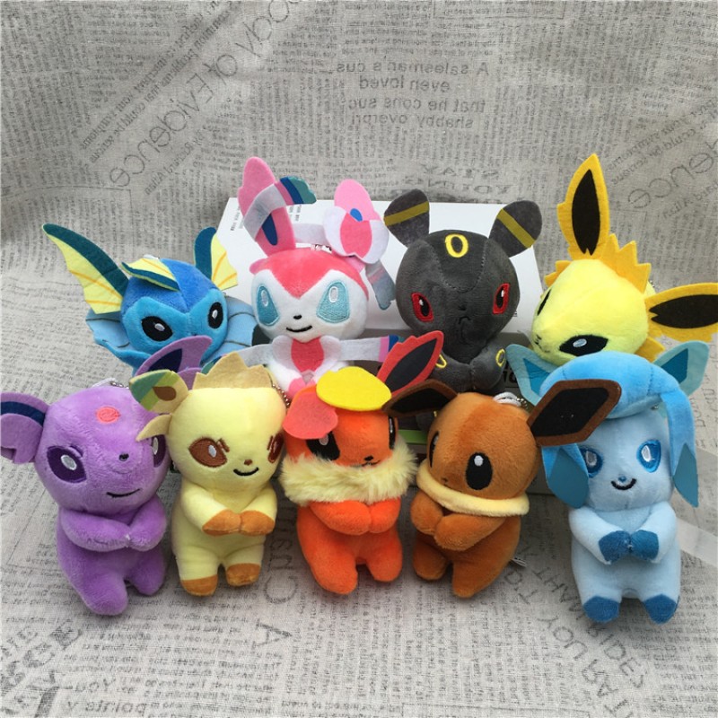 Eevee Keychain Factory - OEM Custom 10cm Plush Keyring