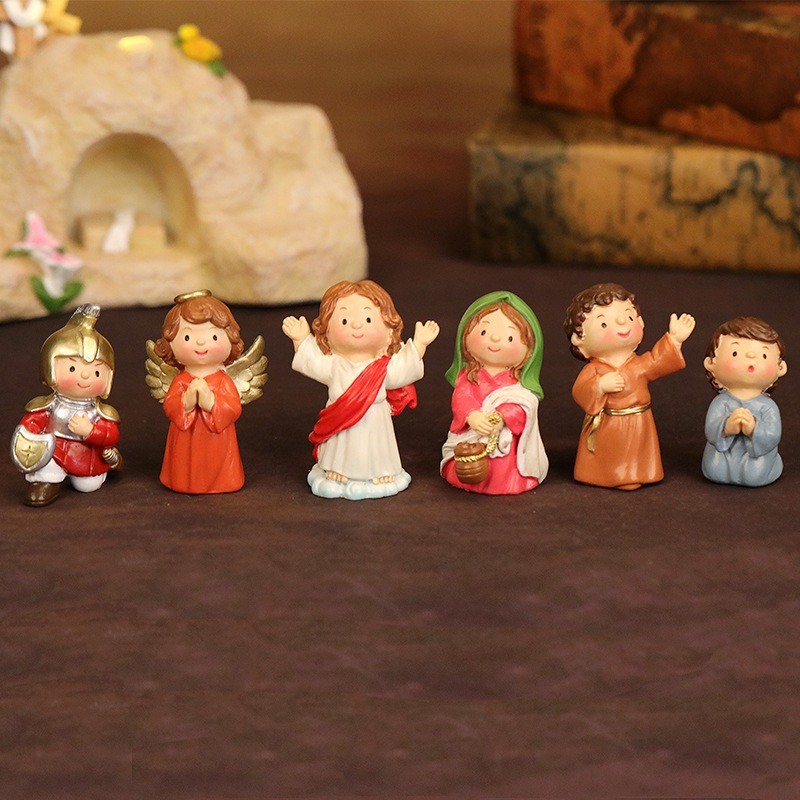 Farmhouse Nativity Factory - Polyresin Holy Family Decor
