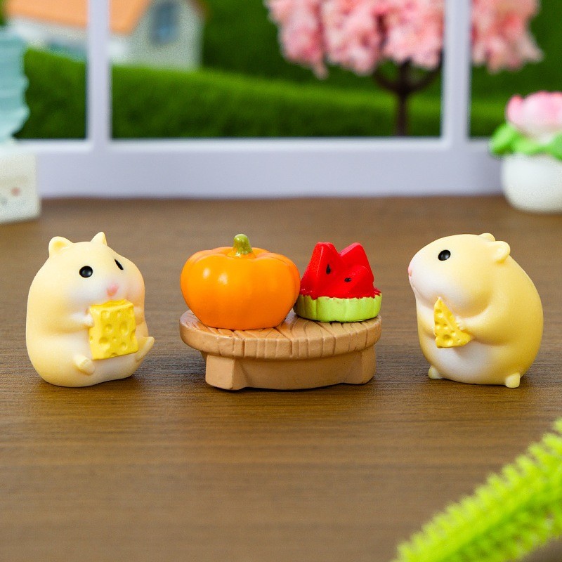 Hamster Decor Factory - Kawaii Mouse Pet House Ornament