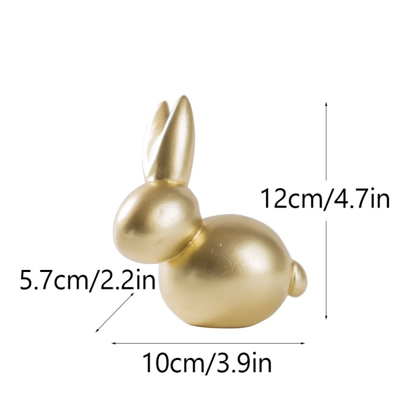 Easter Statue Factory - Golden Rabbit Animal Figurine Gift