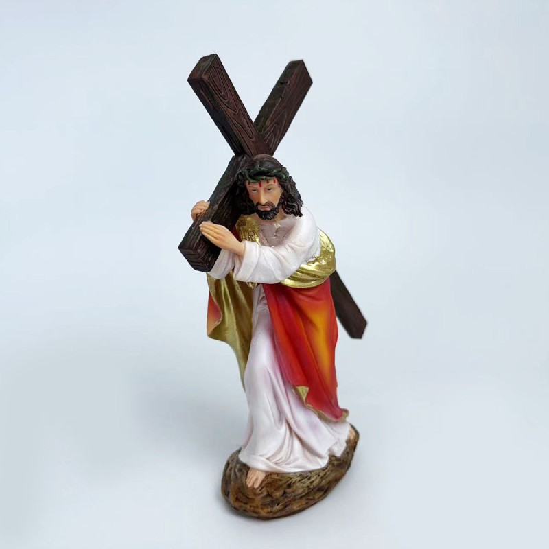 Jesus Statue Manufacturer - Carrying Cross Church Ornament