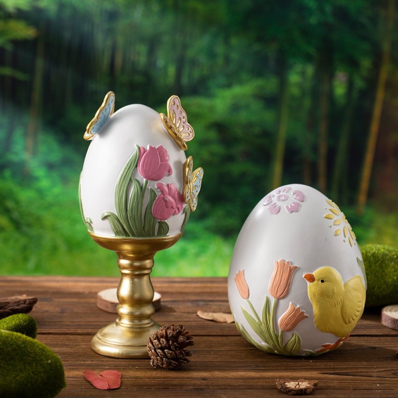 Easter Egg Factory - Classic Resin Egg Sculpture Decor